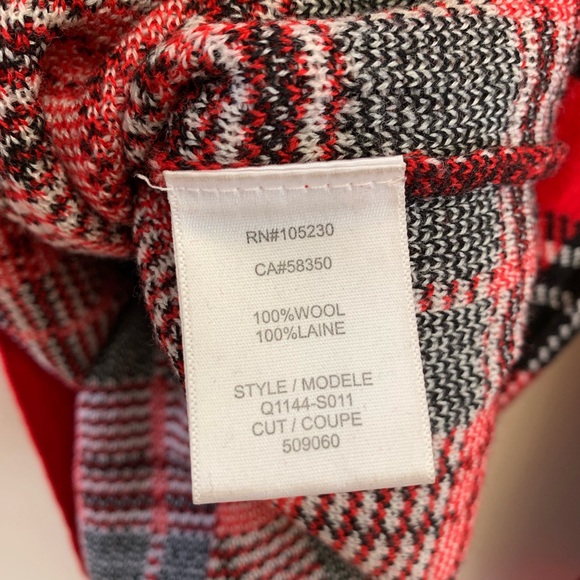 EQUIPMENT Shane Scholarly Plaid Wool Sweater XS - Picture 6 of 6